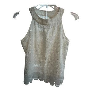 Adiva White Floral Textured Top